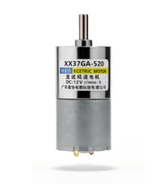 37GA-520 12V 37mm 5rpm Redüktörlü DC Motor Metal Dişli Yüksek Tork Kuvvet Robot Oyuncak RC Araba