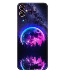 Samsung Galaxy A04E Kılıf Silikon Desen Özel Seri Star Planet 1652