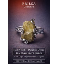 Sertifikalı Duygusal Denge ve İç Huzur Enerji Yüzüğü – Ham Yeşim Taşı – Ayarlanabilir (Çok Renkli)