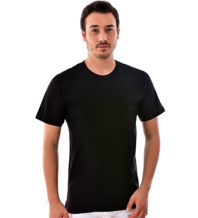 6 Adet Seher 0003  Erkek yarım Kol Fanila SİYAH