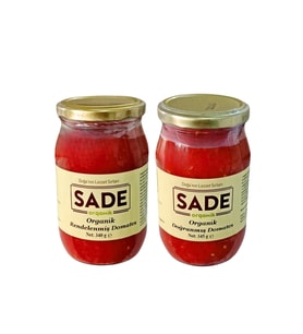 SADE ORG RENDELENMİŞ VE DOĞRANMIŞ DOMATES 340 GR 2'Lİ