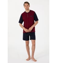 Pierre Cardin Erkek Kısa Kol 3'lü Şortlu Jakarlı Pijama Takım Kutulu Damat Çeyiz Set