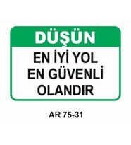 İŞ GÜVENLİĞİ UYARI LEVHASI 1 ADET PVC 21 X 29CM