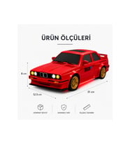 Uzaktan Kumandalı BMW E30 RC Drift Arabası 1:16 Ölçek 4x4 Şarjlı Işıklı Model Araba 30+ km/h