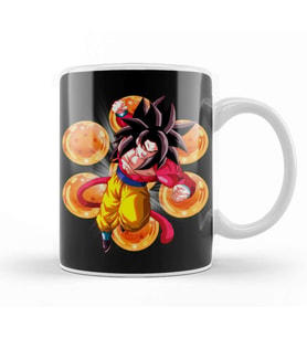 Super Saiyan 4 Goku 01 Kupa Bardak Porselen