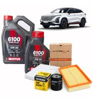 CHERY OMODA 5 PERİYODİK YAĞ BAKIM SETİ 5 litre MOTUL 6100 + HAVA + POLEN + YAĞ FİLTRSİ