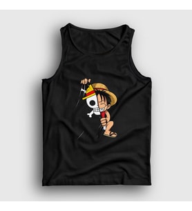 Presmono Unisex Siyah Flag Anime One Piece Atlet 135221tt