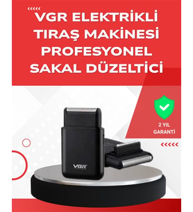 Abs Gövdeli Süper İnce Elektrikli Sakal Kesici – 45 Dk Kablosuz Kullanım, Yanak Makası Dahil
