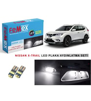 Nissan X-Trail LED Plaka Aydınlatma Ampul Seti FEMEX Parlak Beyaz