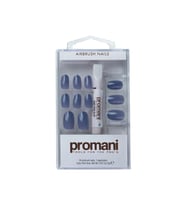 PROMANİ KOYU MAVİ SLATE  TAKMA TIRNAK KİTİ