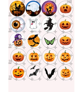 Yenilebilir Şeker Kağıdı Halloween Temalı Pasta Süsleme