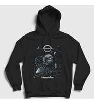 Presmono Unisex Siyah Cover Film interstellar Kapüşonlu Sweatshirt 245740tt