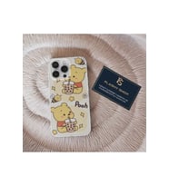 Samsung Galaxy A21s Uyumlu Sevimli Winnie The Pooh Tasarımlı Şeffaf Kılıf