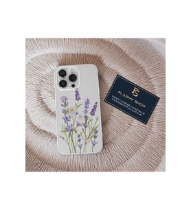 Realme C55 Uyumlu Çiçek Desenli Şeffaf Kılıf