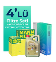 MANN BMW 1.16 i 115 HP Castrol Motor Yağlı Bakım Seti (2007-2011) 4LU