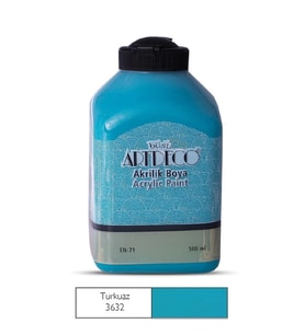 ARTDECO 070L-3632 AKRİLİK BOYA 500 ML. TURKUAZ
