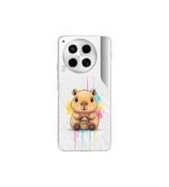 Tecno Camon 30 ile Uyumlu Splash Kapibara Tasarımlı Şeffaf Silikon Kılıf