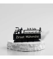 Ziraat Mühendisi isimlik - Kişiye Özel Metal İsimlik