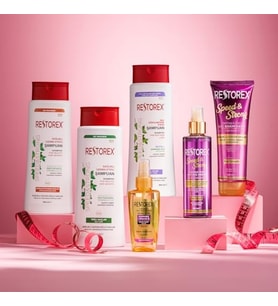 Restorex Speed & Strong Sıvı Saç Kremi – Kolajen & Biotin İçerikli, Durulanmayan, Anında Tarama & P