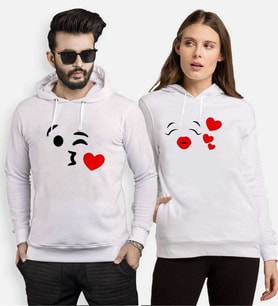 Tshirthane Öpücük Sevgili Kombinleri Kapüşonlu Kombini (Tek Ürün Fiyatıdır.)