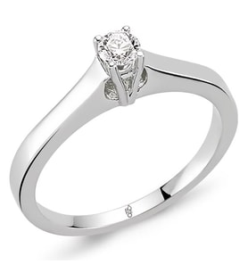 Romeo Pırlanta 0.25 Ct Tektaş Yüzük RM25030 (Çok Renkli)