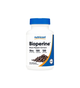 Bioperine Black Pepper Extract 10 mg 120 Capsules usa menşei