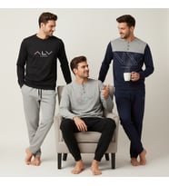 Erkek Pamuklu Bohçalık Ve Çeyizlik 3 Adet 2'li Pijama Takımı BB2481