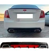 Chevrolet Lacetti Kırmızı Difüzör Çiftli Kare Egzoz Görünümlü D Tip Difizör