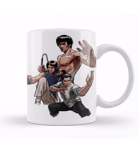 Kung  Fu Trio Kupa Bardak Porselen
