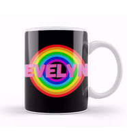 Evelyn  Name personalized Custom   vintage Retro Rainbow Style Design Gift Baby Gift For Her Kupa Bardak Porselen