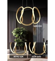 Kardelen 3 renkli Eskitme  Damla Sarkıt Modern Led Avize