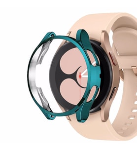 Microsonic Samsung Galaxy Watch 4 40mm Kılıf 360 Full Round Soft Silicone Koyu Yeşil