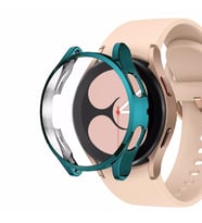 Microsonic Samsung Galaxy Watch 4 40mm Kılıf 360 Full Round Soft Silicone Koyu Yeşil