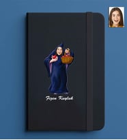 Kişiye Özel Kadın Model 13x21 Siyah Defter-32