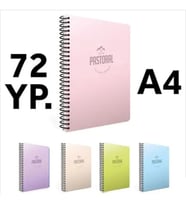GIPTA PASTORAL SPİRALLİ PP. KAPAK A4 72 YP. KARELİ DEFTER - 3242