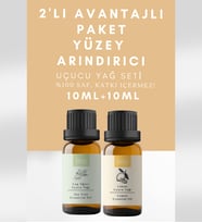 Yer Ve Yüzey Temizliği İçin 2'li Avantajlı Paket Çay Ağacı Yağı Ve Limon %100 Saf Uçucu Yağı 20 Ml