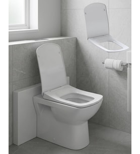 Kare Slim Klozet Kapağı Sessiz Kapanma Dayanıklı Tasarım