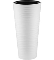 Serinova KVT2 Kumsal Vazo Saksı No: 2, 35 cm, 9 Litre Beyaz