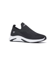 İmershoes Günlük Kadın Sneaker Hafif Yürüyüş Bağcıksız Erkek Spor Ayakkabı 041F (Siyah - Beyaz)