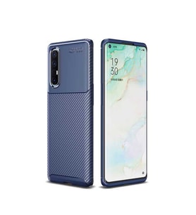 Oppo Reno 3 Pro 5G Kılıf Esnek Soft Karbon Tasarım Legion Serisi (Lacivert)