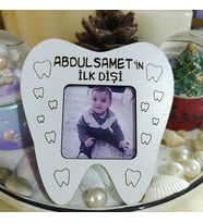 KİŞİYE ÖZEL DEKORATİF AHŞAP DİŞ MAGNETİ