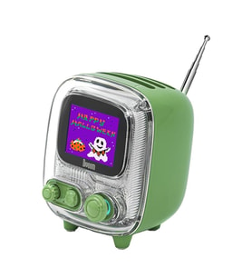 Divoom Tiivoo-2 FM Radyolu Mini Bluetooth Hoparlör, Kablosuz, Taşınabilir, Piksel Ekranlı Retro Tasarım, Yeşil