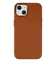 iPhone 14 Plus Kılıf Asya Deri Silikon - Kahverengi