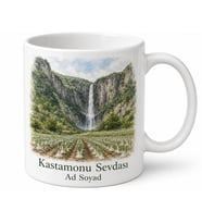 Kastamonu Valla Kanyonu Ilıca Şelalesi Sarımsak Tarlası Kupa Bardak Hediye