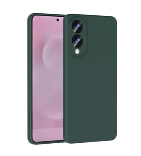 Coverzone Samsung Galaxy S25 Edge ?le Uyumlu K?l?f Z-Mara Lansman Vieri Tam Koruma Arka Kapak Kamera Koruma �?k?nt?l? P�r�zs�z Y�zey Koyu Ye?il