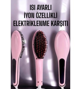 Saç Düzleştirici Tarak Isı Ayarlı Yıpranma Önleyici Düzleştirici Fön Tarak
