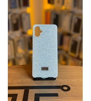 Samsung A06 Uyumlu Taş Desenli Silikon Yumuşak Kılıf (Beyaz)