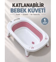 Beylini Katlanabilir Bebek Küveti Soft Silikon Destekli Banyo Akordion Duş Oyun Alanı
