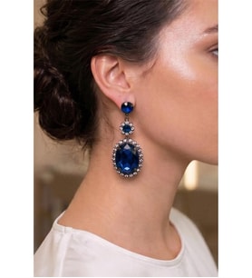 OVAL FULL TAŞLI ABİYE KÜPE