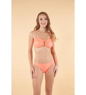 Estiva Tokalı Straplez Bikini Takımı - Yavruağzı